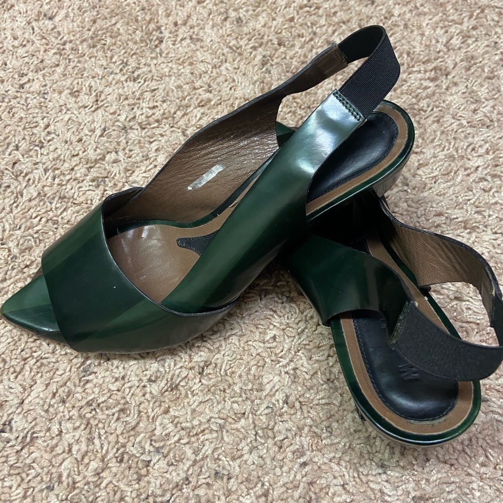 Marni slingback green women’s shoes. Size 39